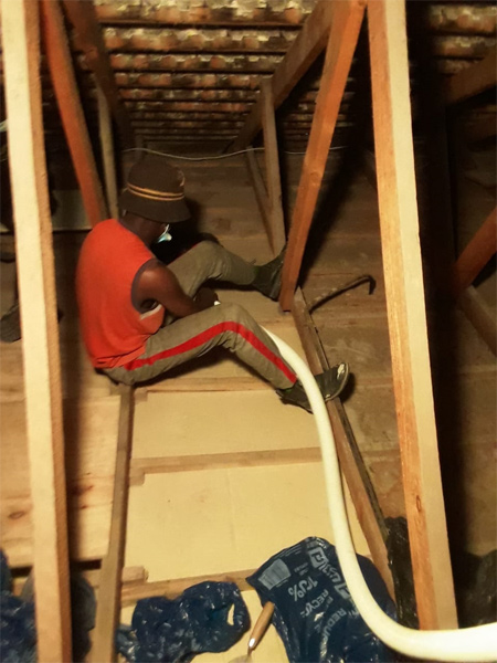 Handy Hire Technician in Ceiling Void